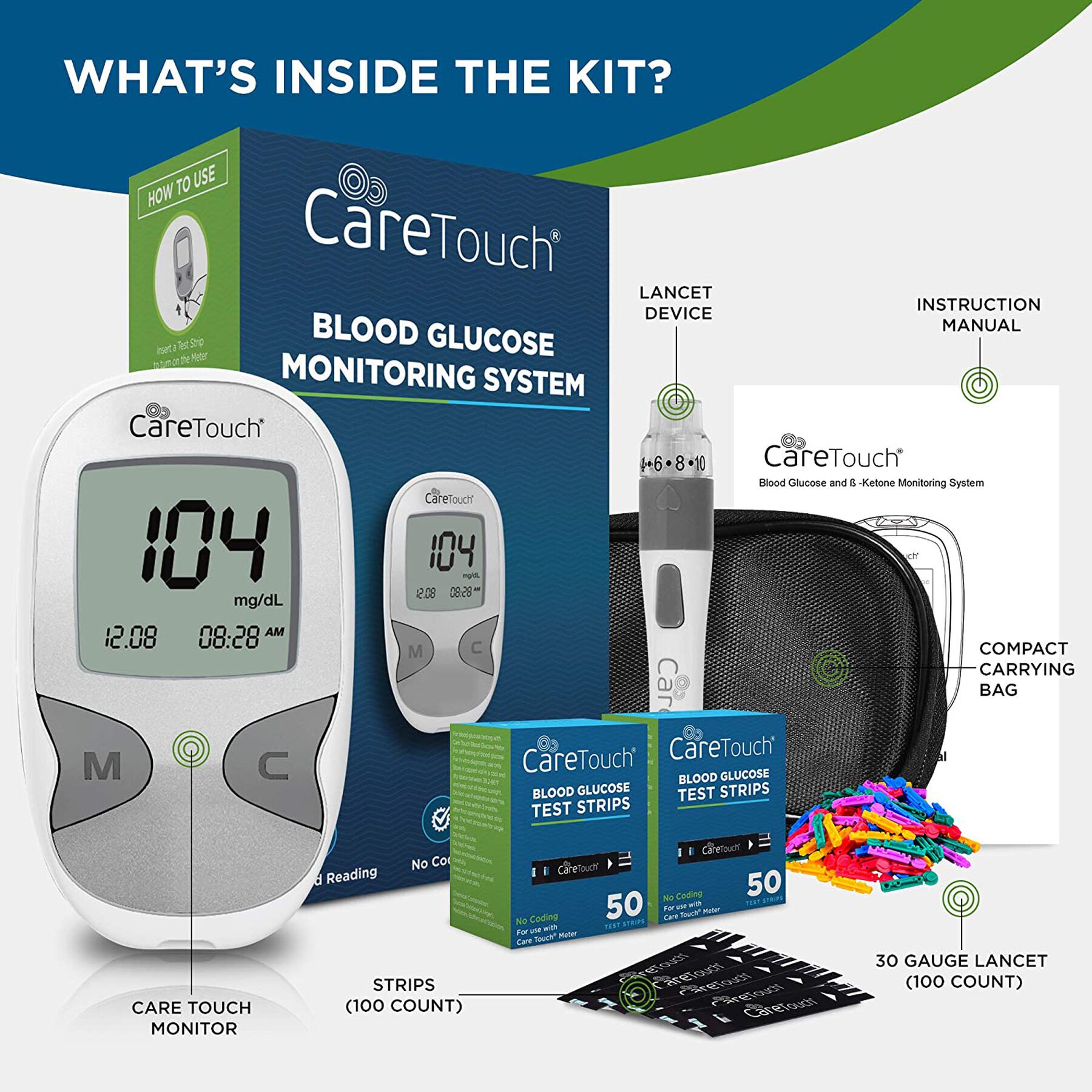 CareTouch Diabetes Testing Kit